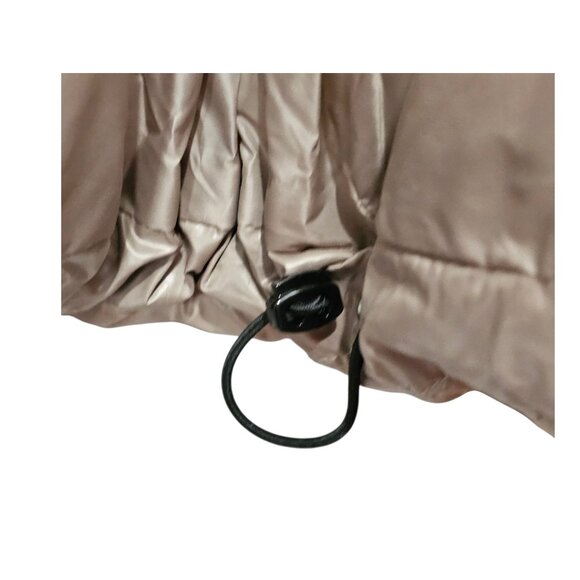 Two by Vince Camuto New Hooded Puffer Jacket Beige Winter Coat - Picture 13 of 14